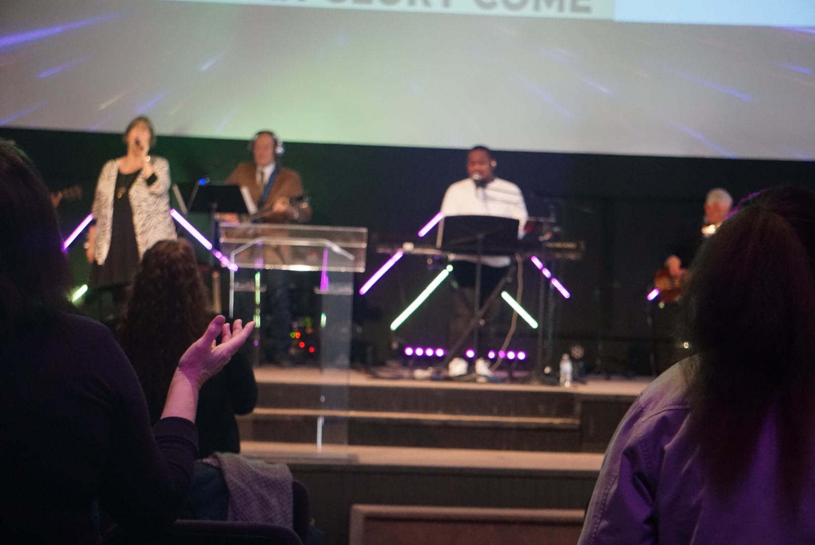 The King's Springfield church family worshiping